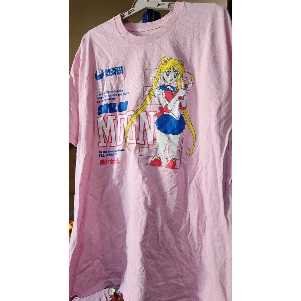 Sailor Moon Men's Officially‎ Licensed Anime Graphic Tee Shirt White 2xl D25 New
